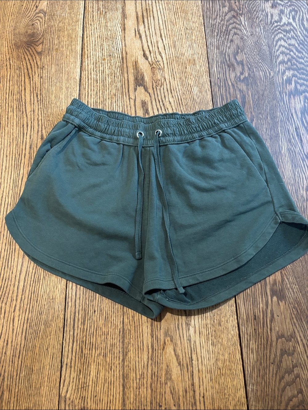 H&M Olive Drawstring Shorts